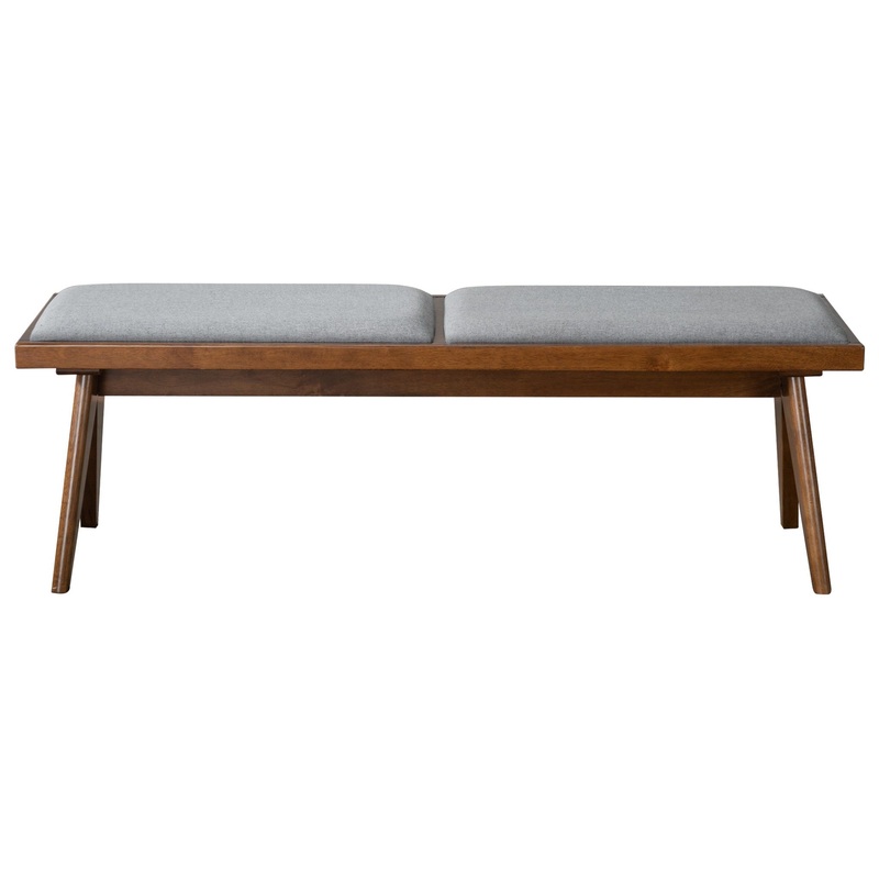 Keira – Bench – Brown / Light Gray