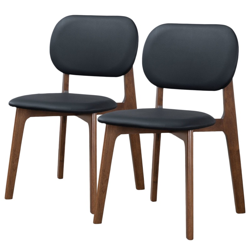 Kelsey – Dining Chair (Set of 2) – Black / Brown