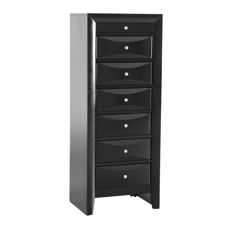Marilla – 7 Drawer Lingerie Chest – Black