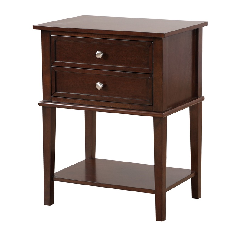 Newton – Stylish Contemporary Nightstand – Cappuccino