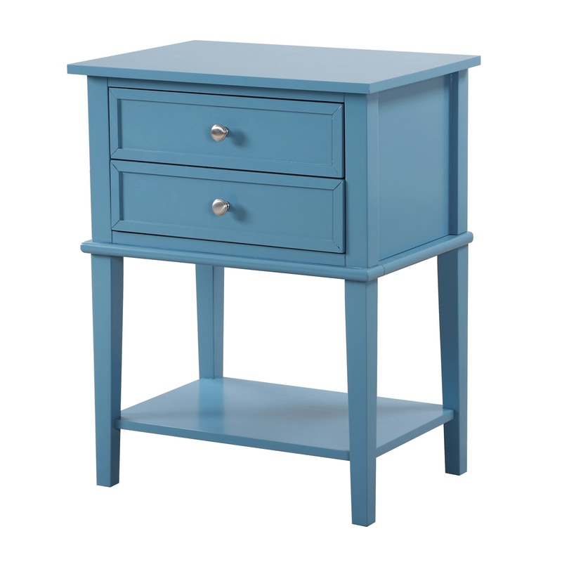 Newton – Stylish Contemporary Nightstand – Teal