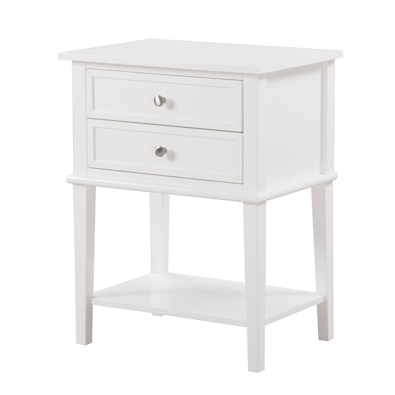 Newton – Stylish Contemporary Nightstand – White