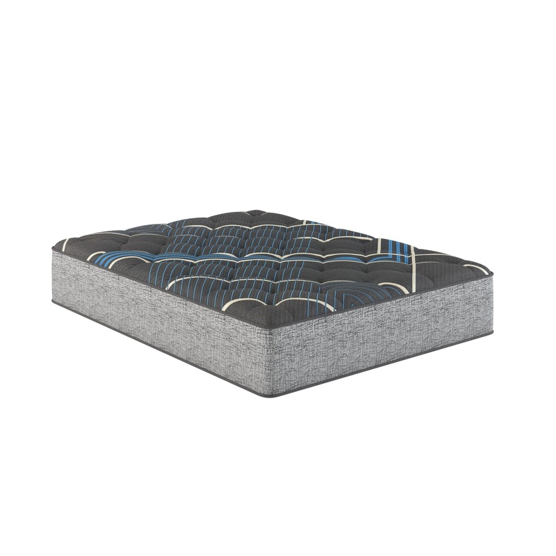 Comfort Care – 14 Twin Size Hybrid Mattress, Medium Comfort – Gray / Blue