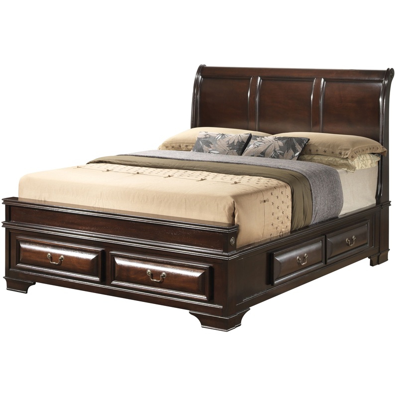 Lavita – Full Storage Bed – Cappuccino