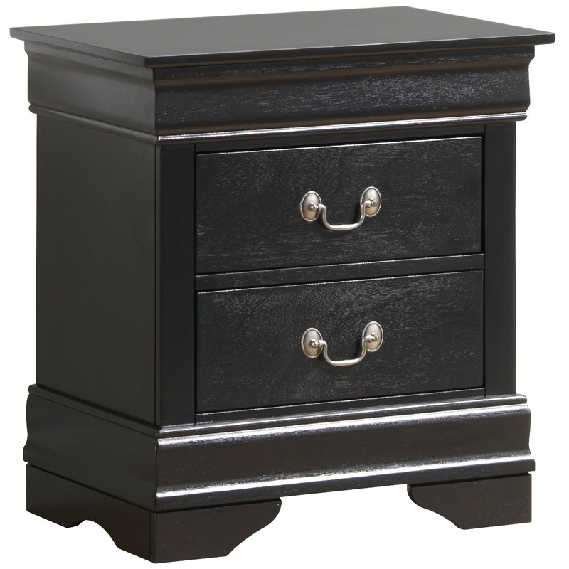 Louis Phillipe – Nightstand – Black