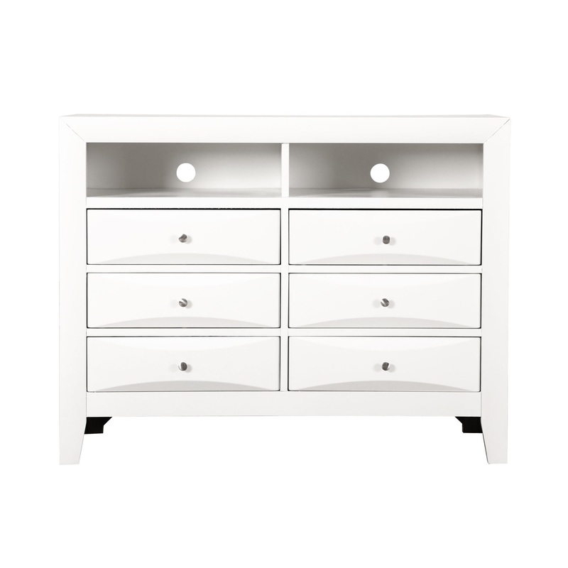 Marilla – Media Chest – White