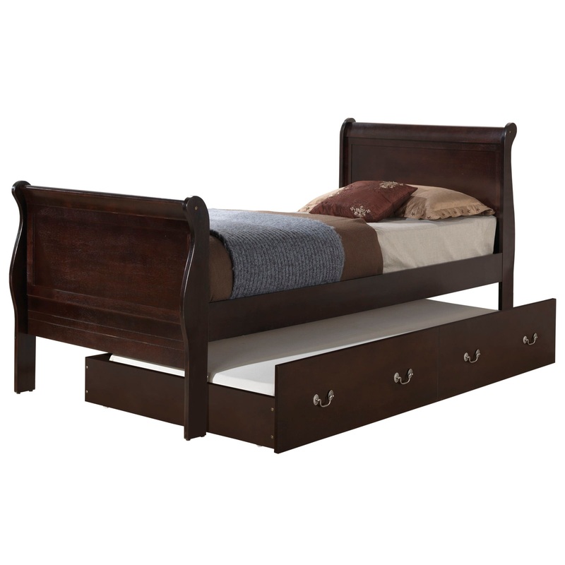 Twin Bed Charming Storage – Cappuccino