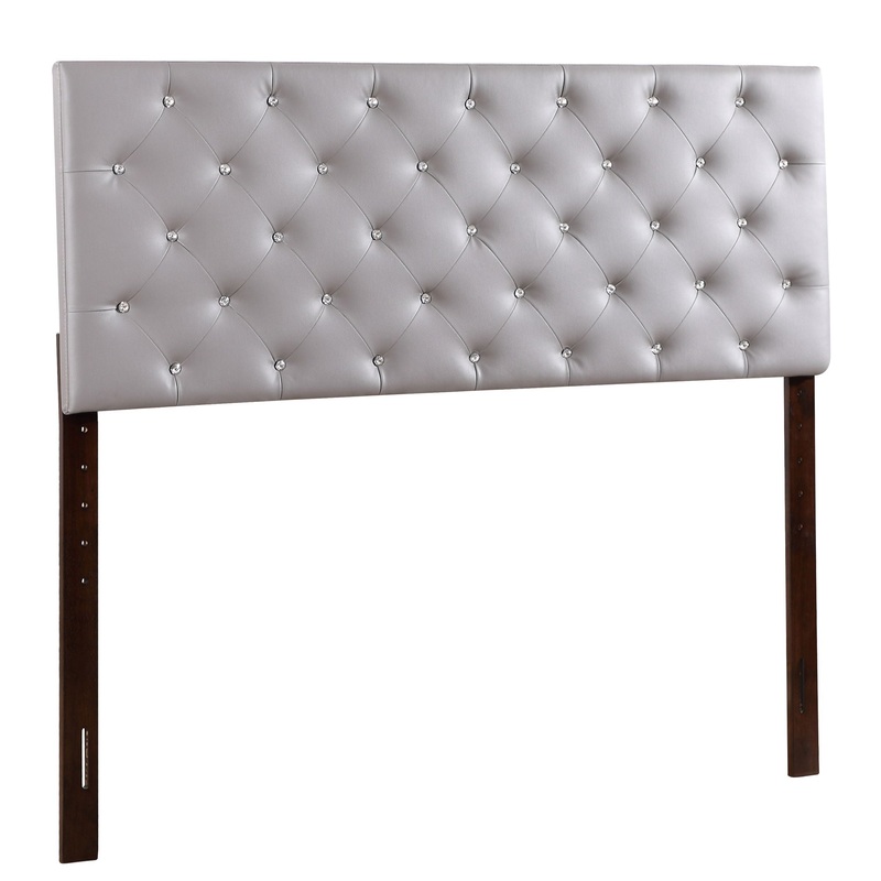 Casual Upholstered Headboard – Light Gray