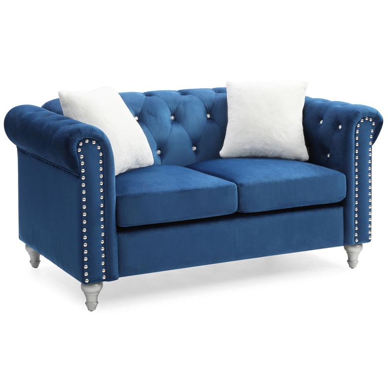 Chic Loveseat – Navy Blue