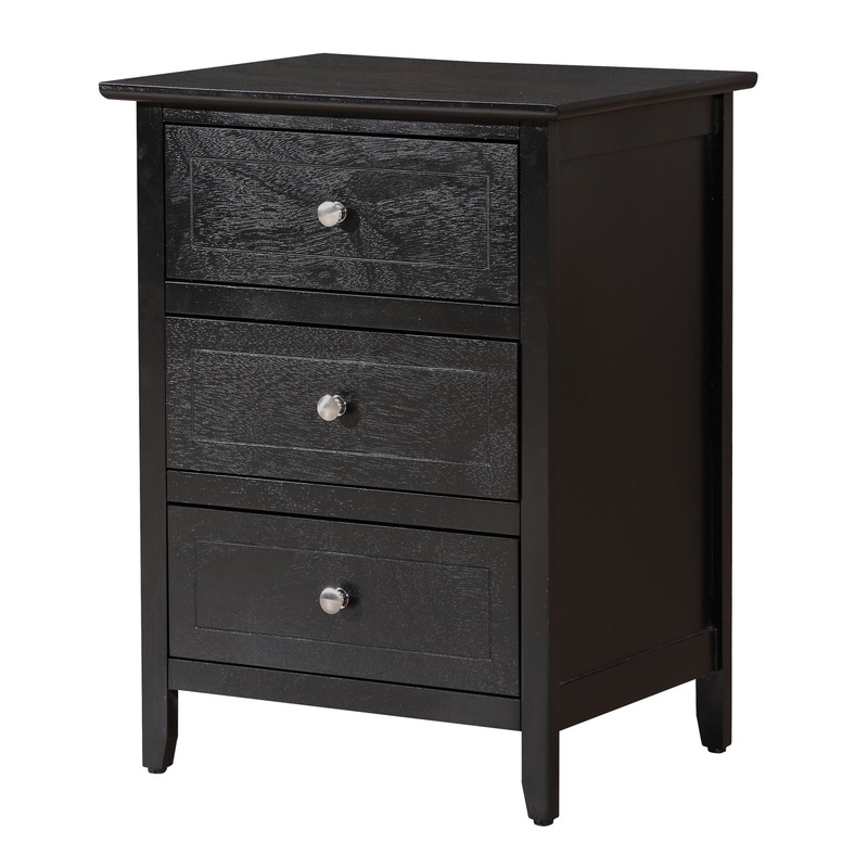 Daniel – Transitional Nightstand – Black