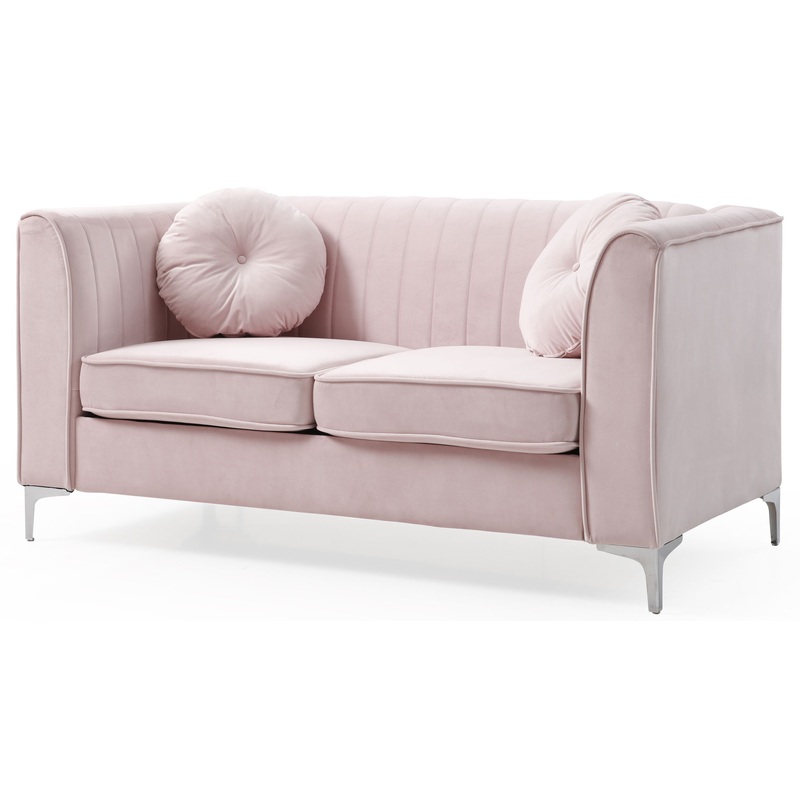 Delray – Loveseat – Pink