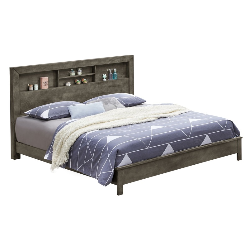 King Transitional Bed – Gray