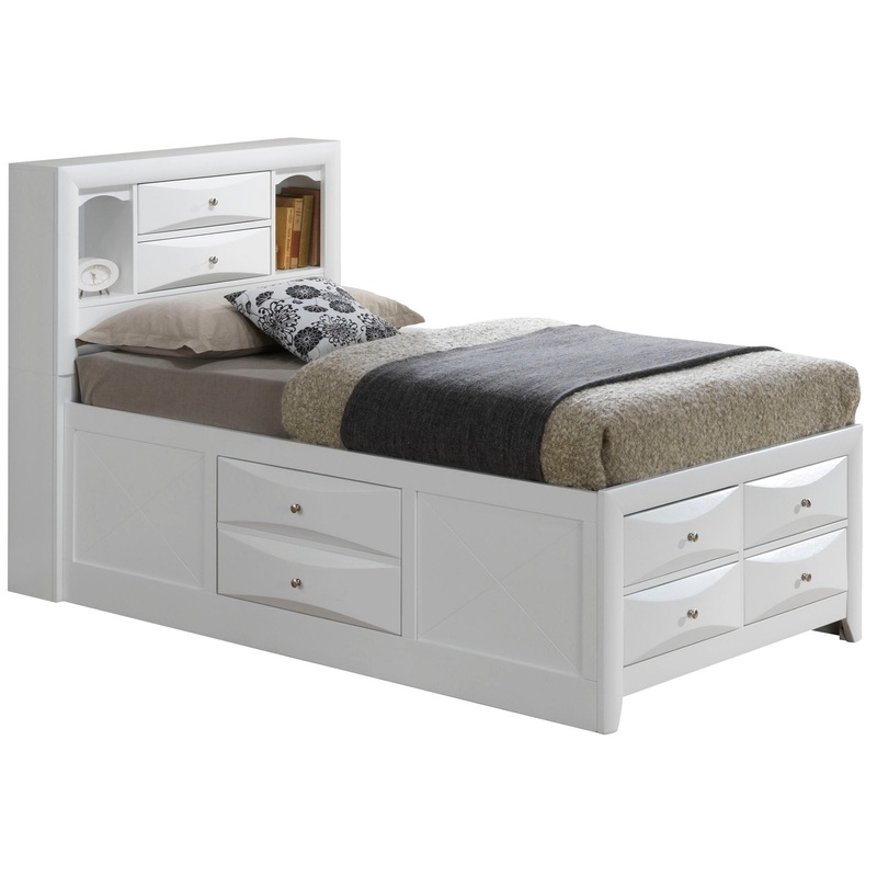 Marilla – Twin Storage Bed – White