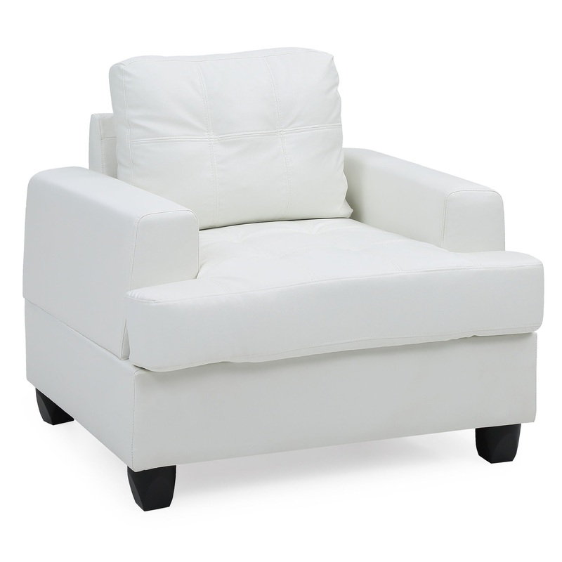 Charming Transitional Chair – White
