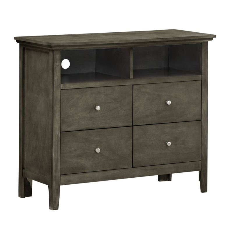 Charming TV Media Chest – Gray