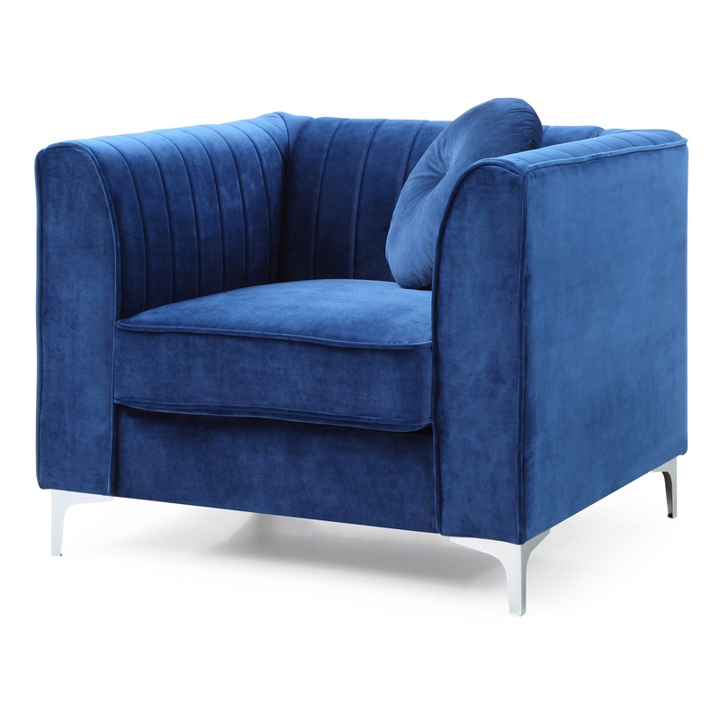 Chic Accent Chair For Cozy Spaces – Navy Blue