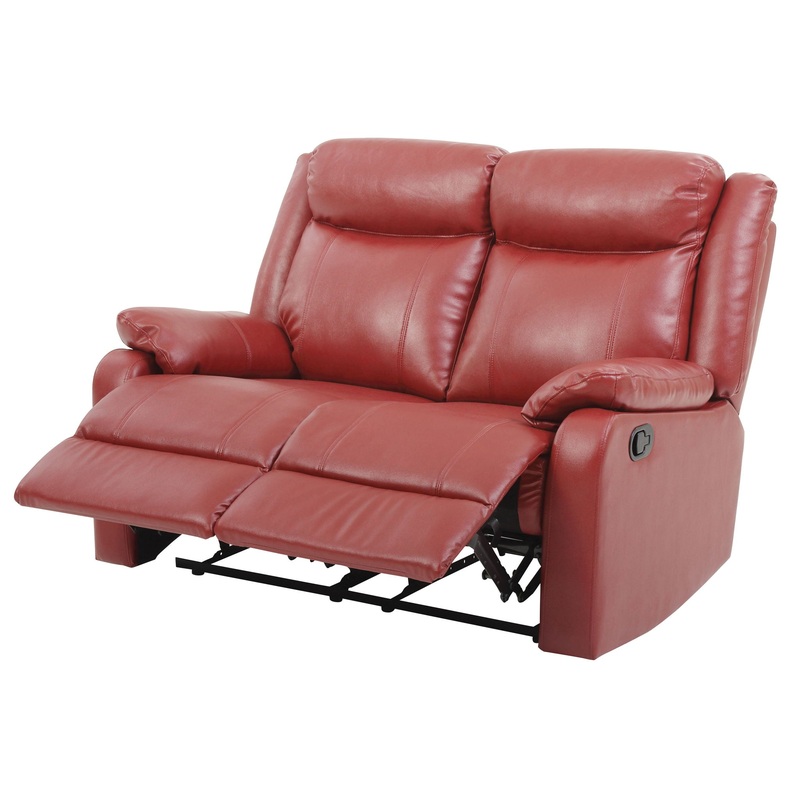 Double Reclining Love Seat – Red