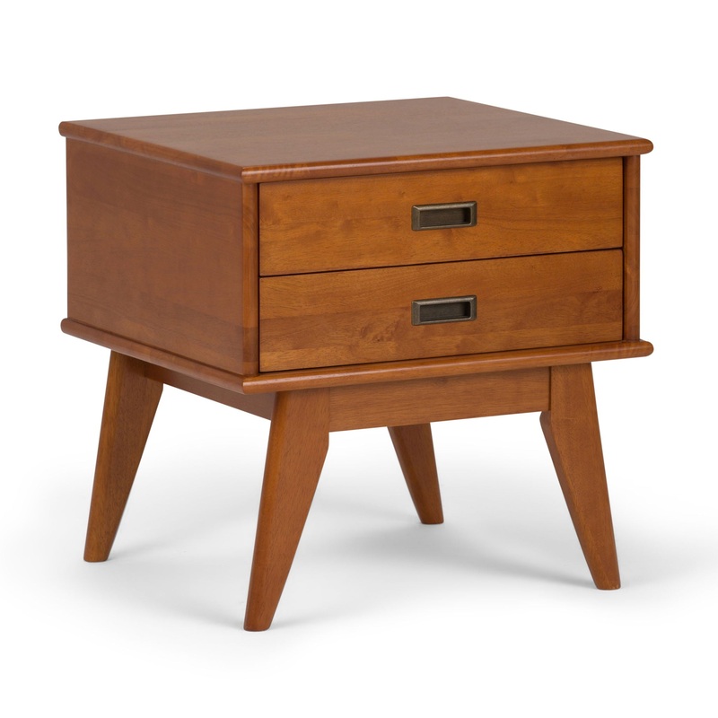 Draper – Mid Century Side Table – Teak Brown