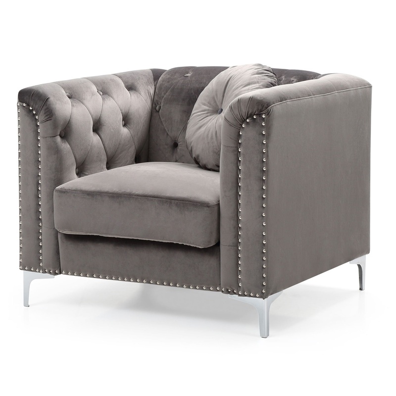 Elegant Contemporary Chair – Dark Gray