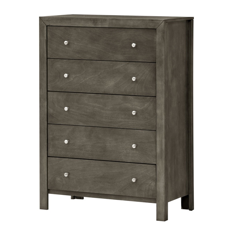 Elegant Transitional Storage Chest – Gray