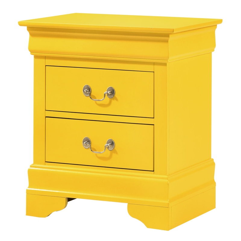Louis Phillipe – Charming Nightstand – Yellow