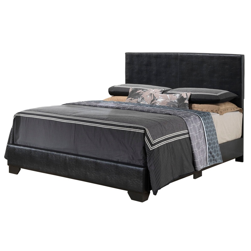 Queen Bed For Casual Spaces Elegant – Black