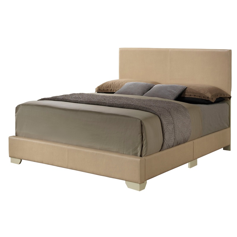 Queen Bed For Relaxed Spaces Casual – Beige