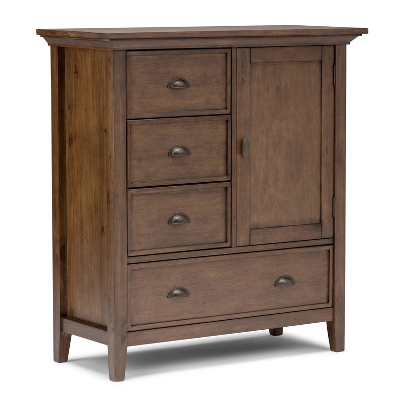 Redmond – Medium Storage Cabinet – Rustic Natural Aged Brown