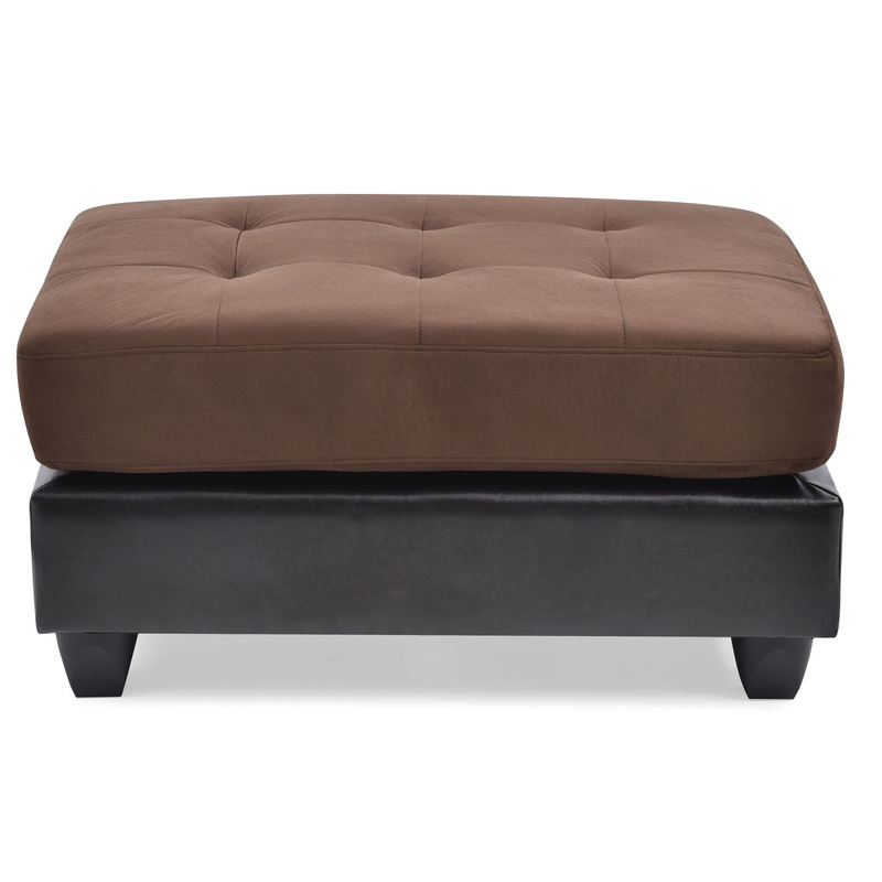 Stylish Contemporary Ottoman – Chocolate