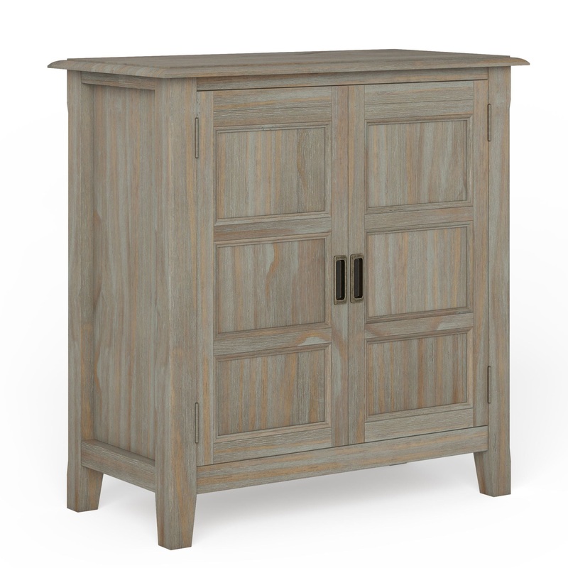 Burlington – Low Storage Cabinet – Distressed Gray