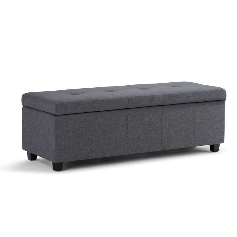 Castleford – Storage Ottoman – Slate Gray