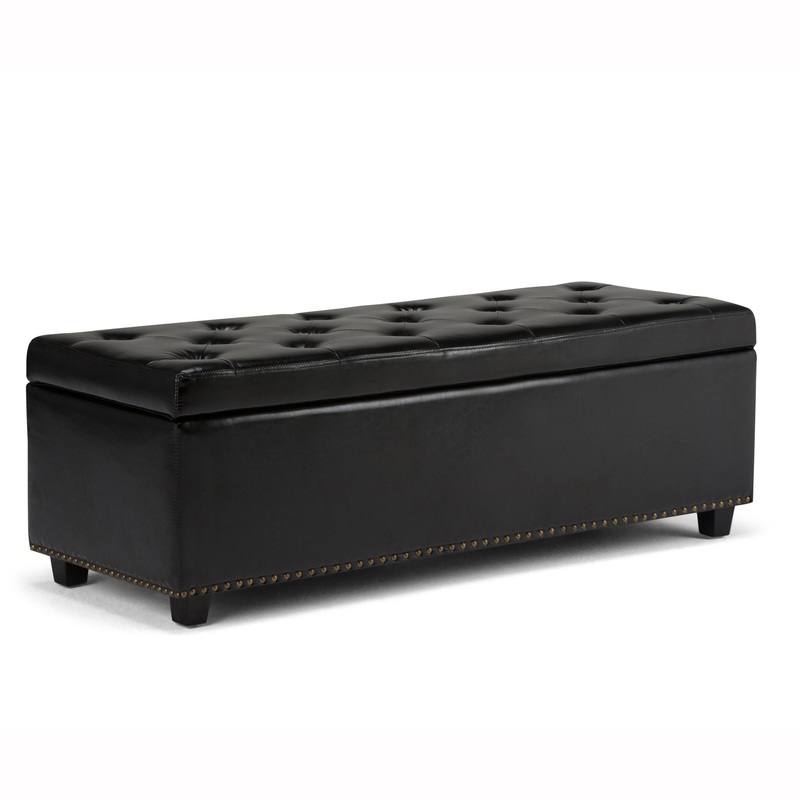 Hamilton – Storage Ottoman – Midnight Black