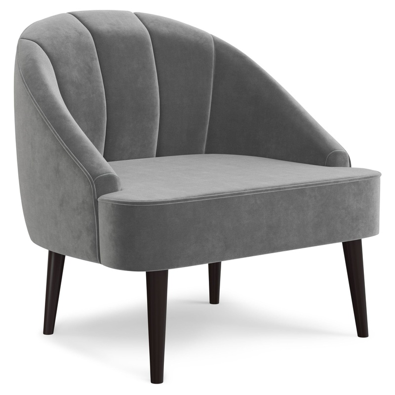 Harrah – Accent Chair – Smoky Gray
