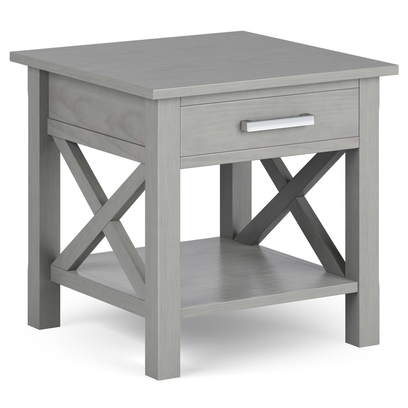 Kitchener – End Table – Fog Gray