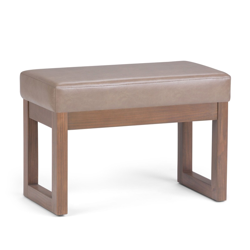 Milltown – Footstool Small Ottoman Bench – Ash Blonde