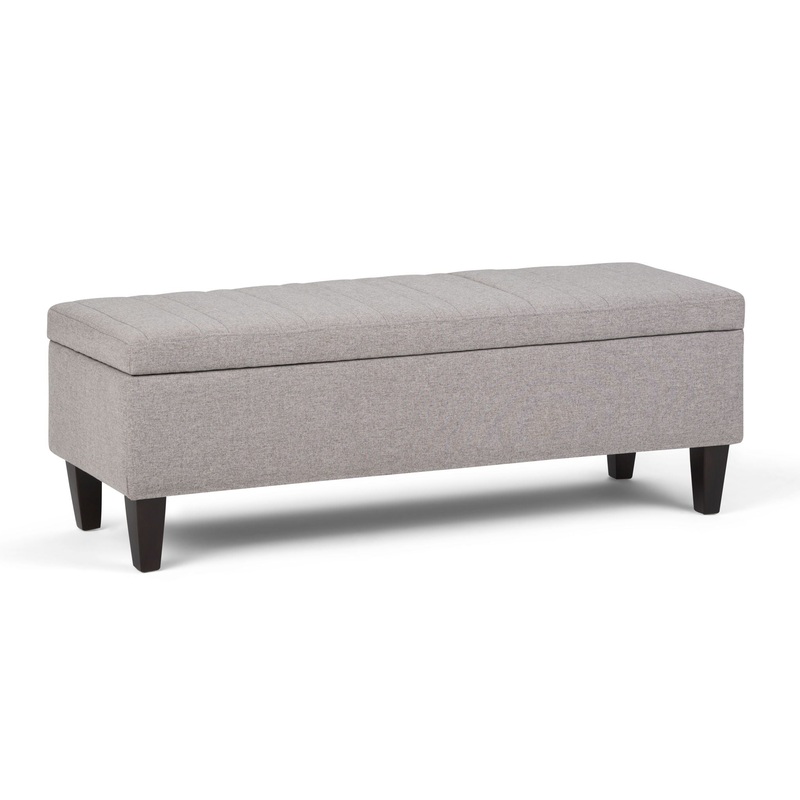 Monroe – Storage Ottoman – Cloud Gray