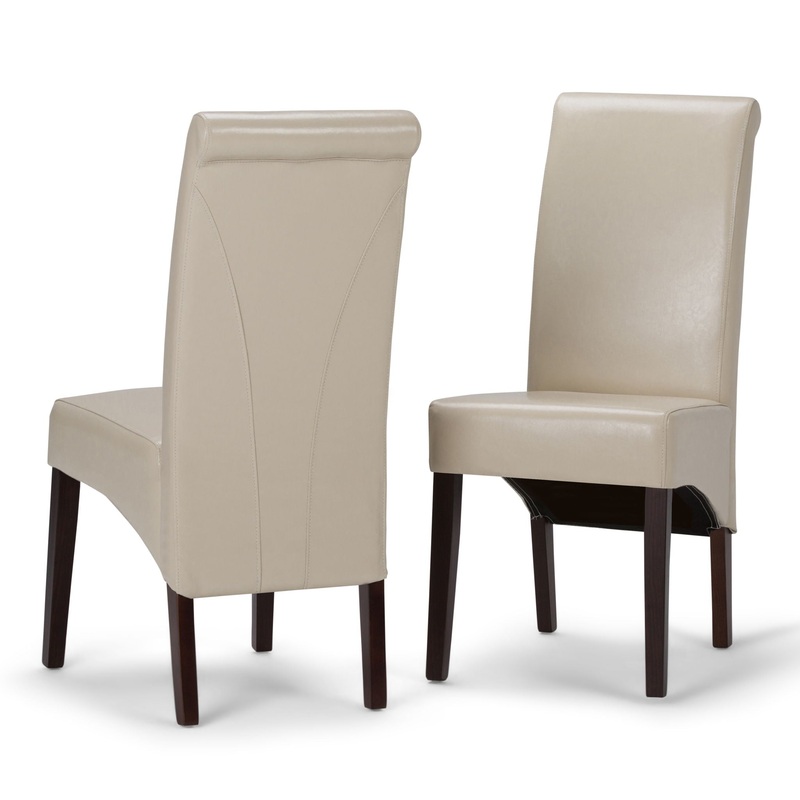 Avalon – Deluxe Parson Dining Chair (Set of 2) – Satin Cream