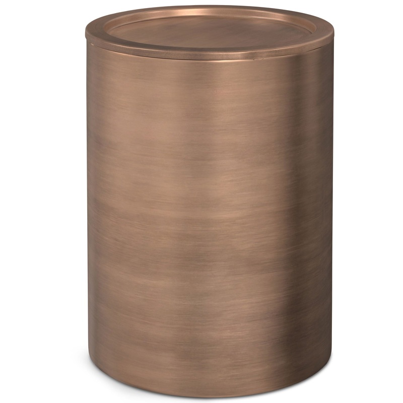 Corbin – Metal Side Table – Antique Copper