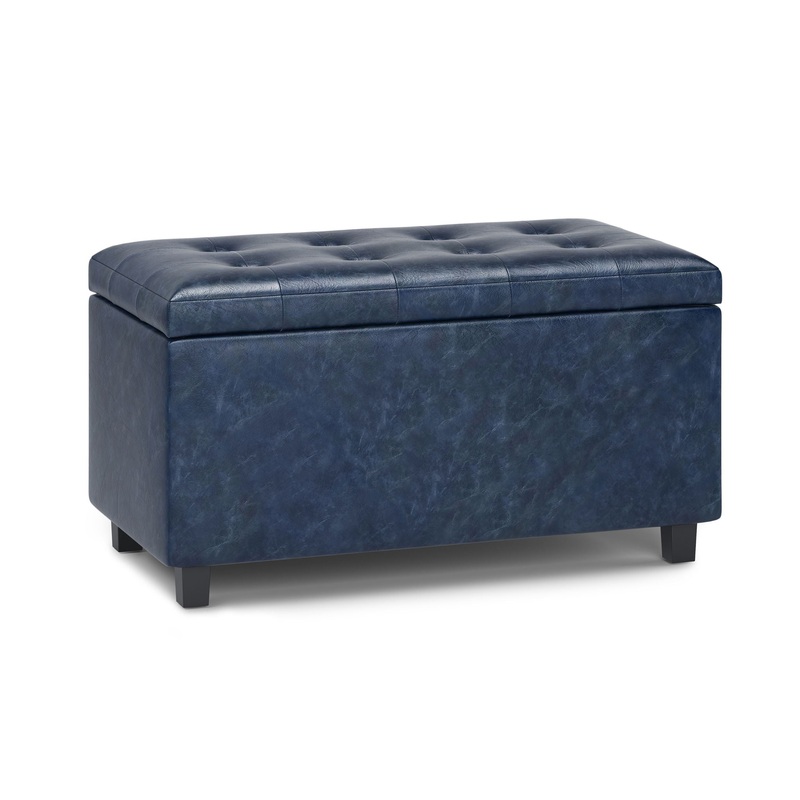 Cosmopolitan – Storage Ottoman – Denim Blue