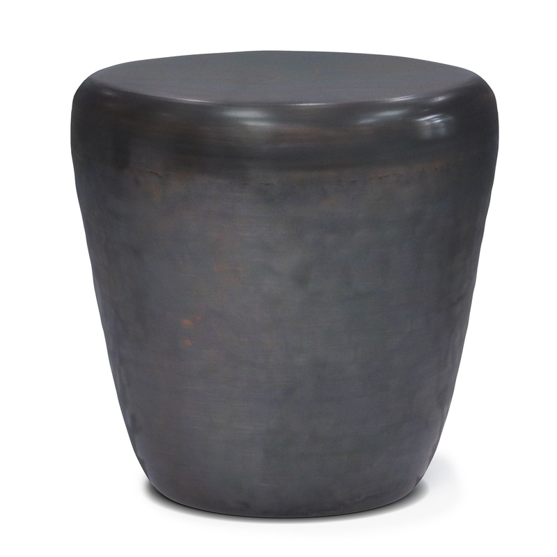 Garvy – Metal Side Table – Antique Copper