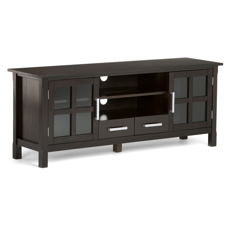 Kitchener – Wide TV Media Stand – Hickory Brown