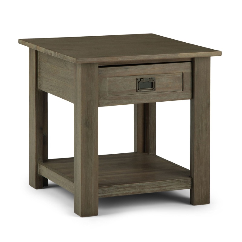 Monroe – End Table – Distressed Gray