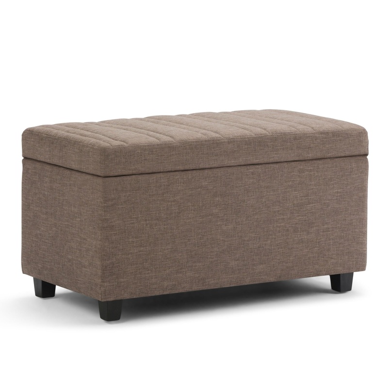 Darcy – Storage Ottoman Bench – Fawn Brown