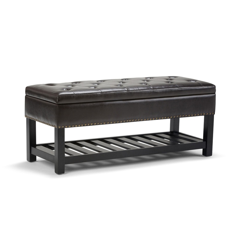 Lomond – Storage Ottoman Bench – Tanners Brown