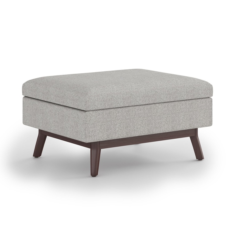 Owen – Coffee Table Storage Ottoman – Cloud Gray