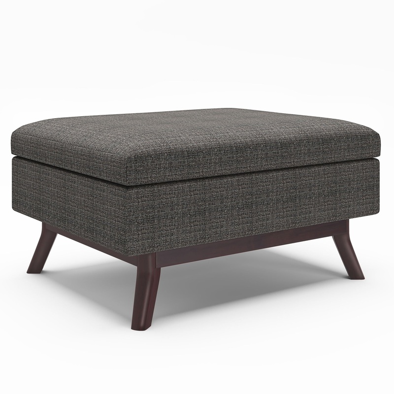 Owen – Coffee Table Storage Ottoman – Ebony