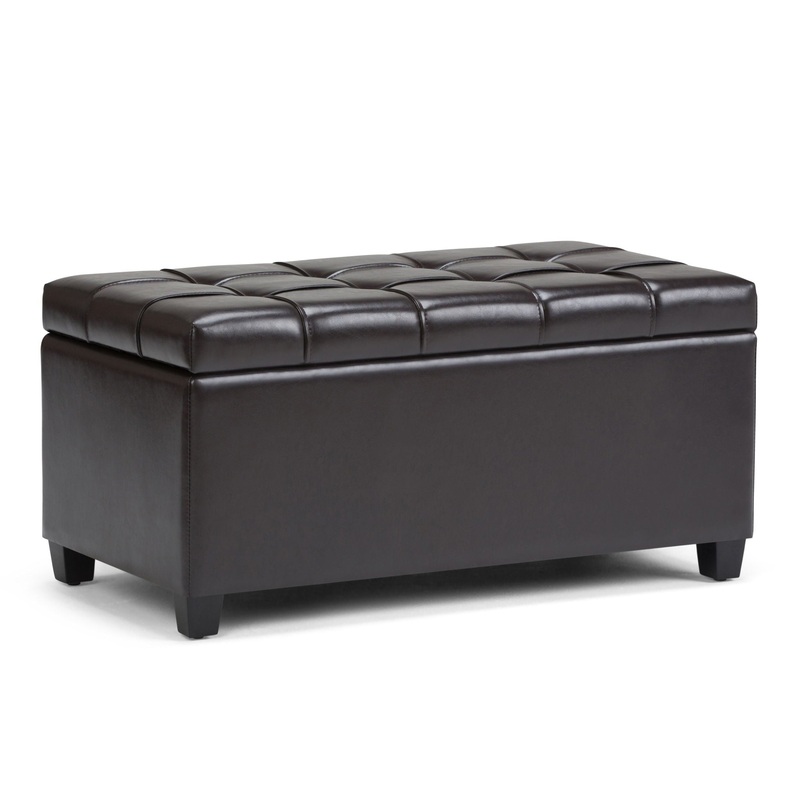 Sienna – Storage Ottoman Bench – Tanners Brown