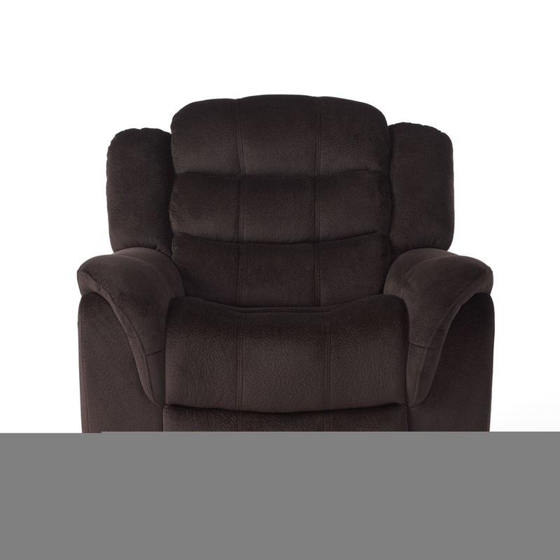 Classic Design, Plush, Glider Recliner – Brown