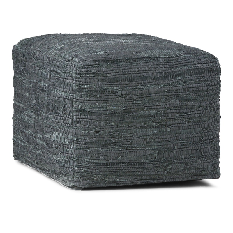 Fredrik – Square Pouf – Gray