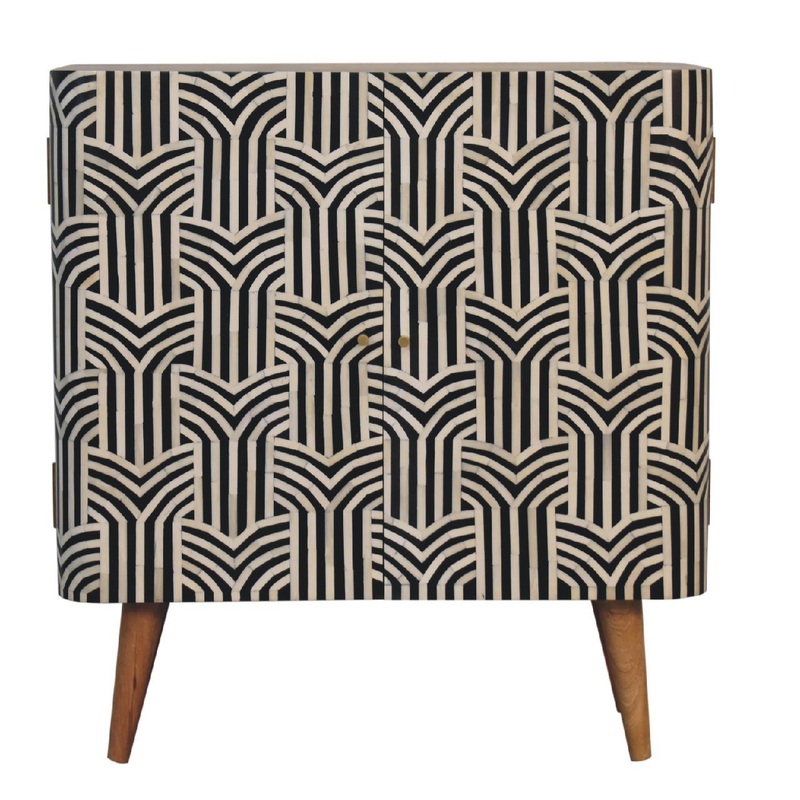 Inlay – Edessa Bone Cabinet – Black